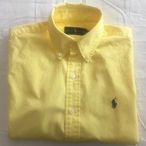 Yellow (short-sleeve) Ralph Lauren Button Down
